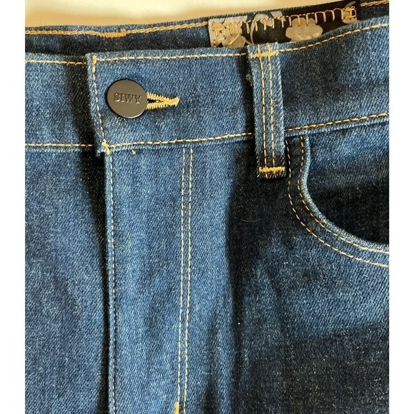 SIWY Cher High Waist Denim Shorts Size 27 Nameless Dark Indigo Wash - Picture 10 of 10